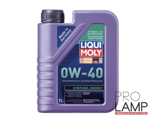 LIQUI MOLY Synthoil Energy 0W-40 — Синтетическое моторное масло 1 л.