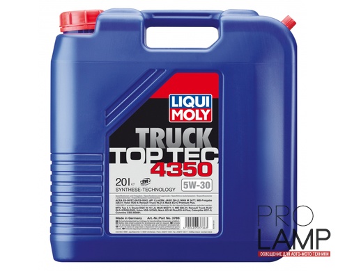 LIQUI MOLY Top Tec Truck 4350 5W-30 — Cинтетическое моторное масло 20 л.