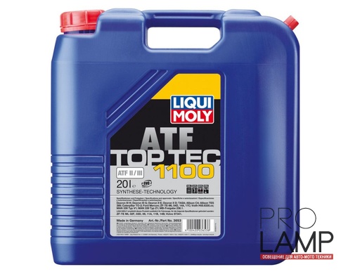 LIQUI MOLY Top Tec ATF 1100 — НС-синтетическое трансмиссионное масло для АКПП 20 л.