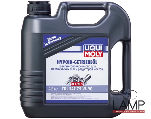 LIQUI MOLY Hypoid-Getriebeoil TDL (GL-4/GL-5) 75W-90 — Полусинтетическое трансмиссионное масло 4 л.