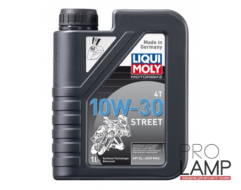 LIQUI MOLY Motorbike 4T 10W-30 Street — НС-синтетическое моторное масло для 4-тактных мотоциклов 1 л.
