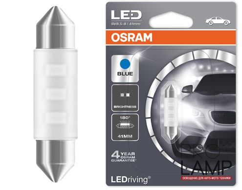 Светодиодные лампы Osram Standard Blue C5W - 6441BL-01B (1 шт.)