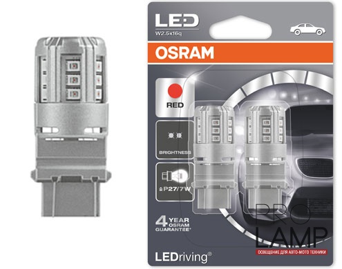 Светодиодные лампы Osram Standart Red P27/7W - 3547R-02B