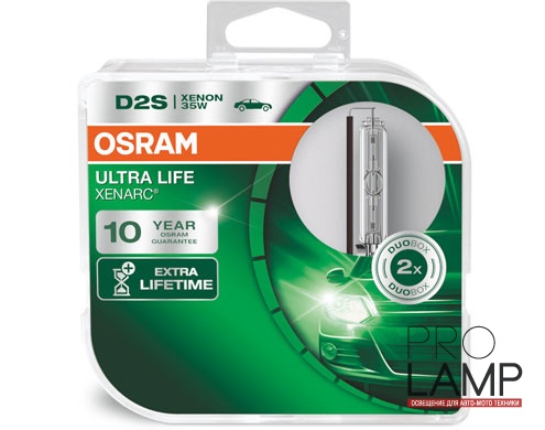 Штатные ксеноновые лампы D2S. Osram Xenarc Ultra Life - 66240ULT-HCB